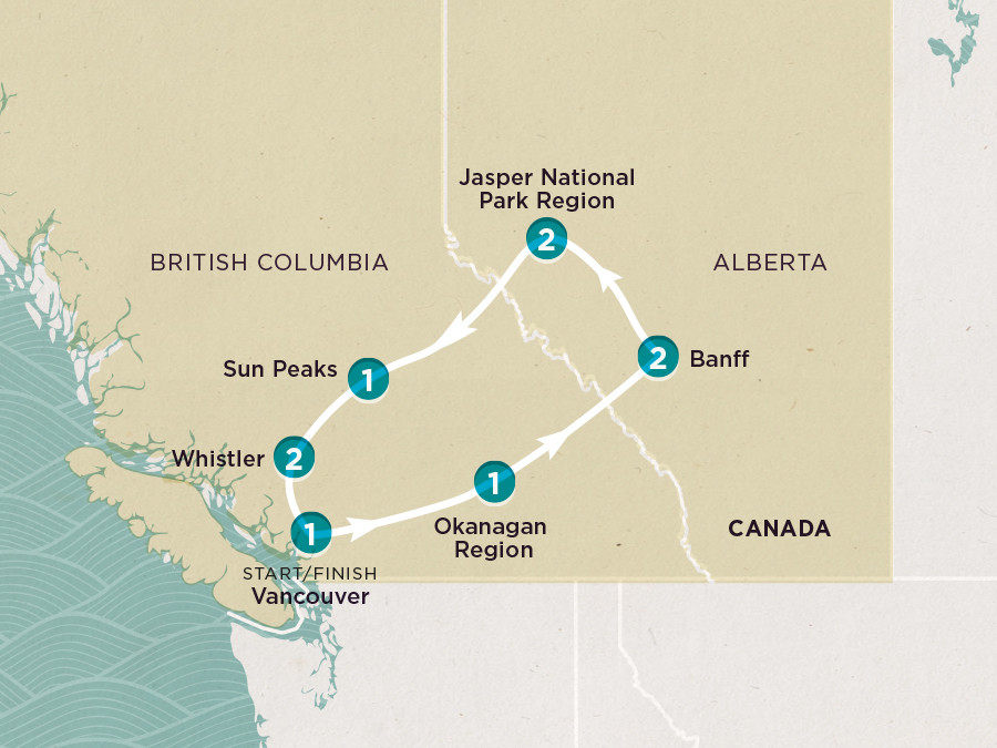 Get Social: Canadian Rockies 2023 map