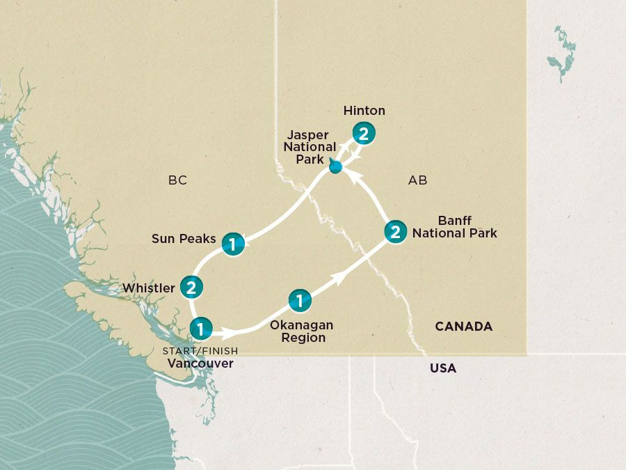 Get Social: Canadian Rockies 2024 map