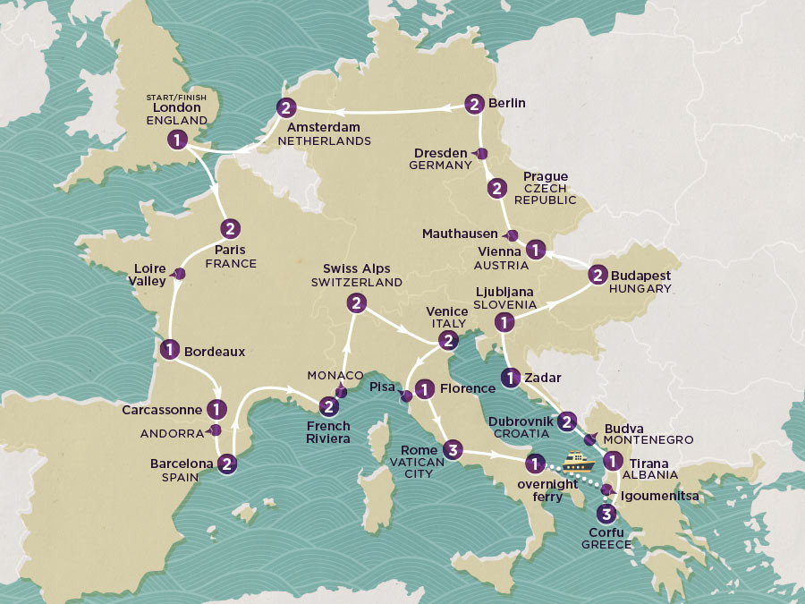 Play & Pause: Epic European map