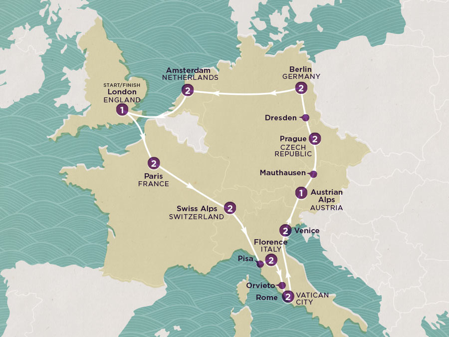 Play & Pause: Central Europe Highlights 2024 map