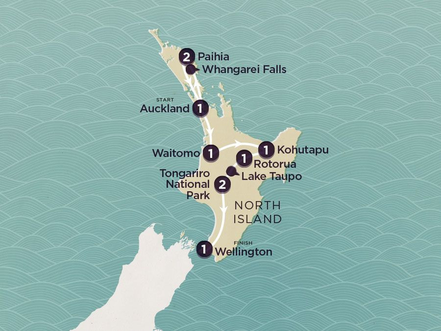 Delve Deep: New Zealand North Island 2024 map