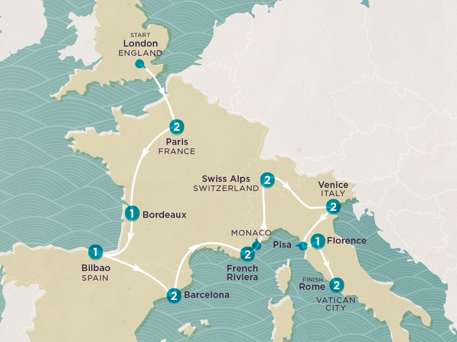 Get Social: Central & Southern Europe Highlights 2024 map