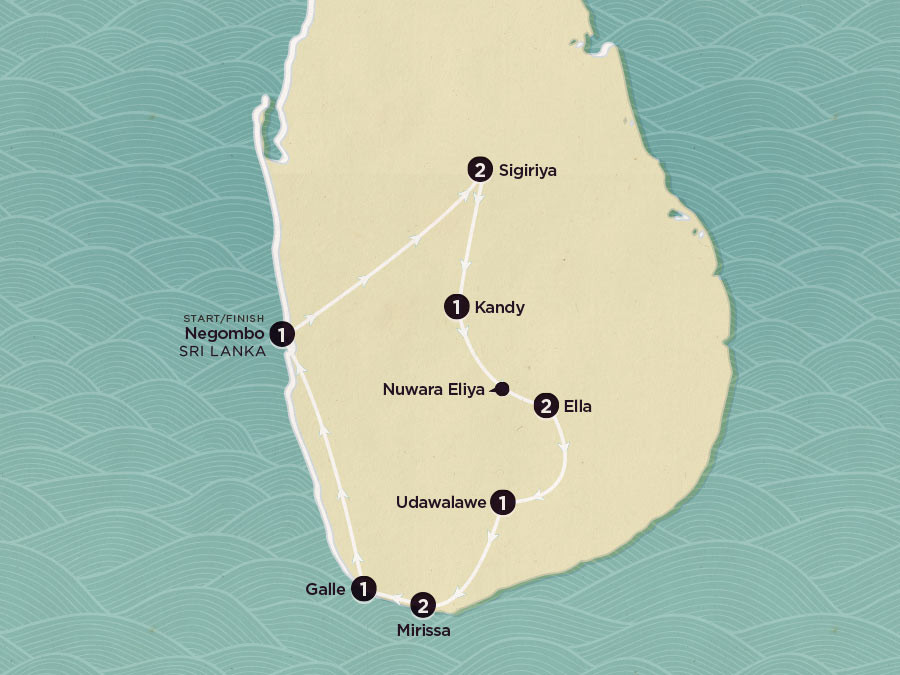 Delve Deep: Sri Lanka map