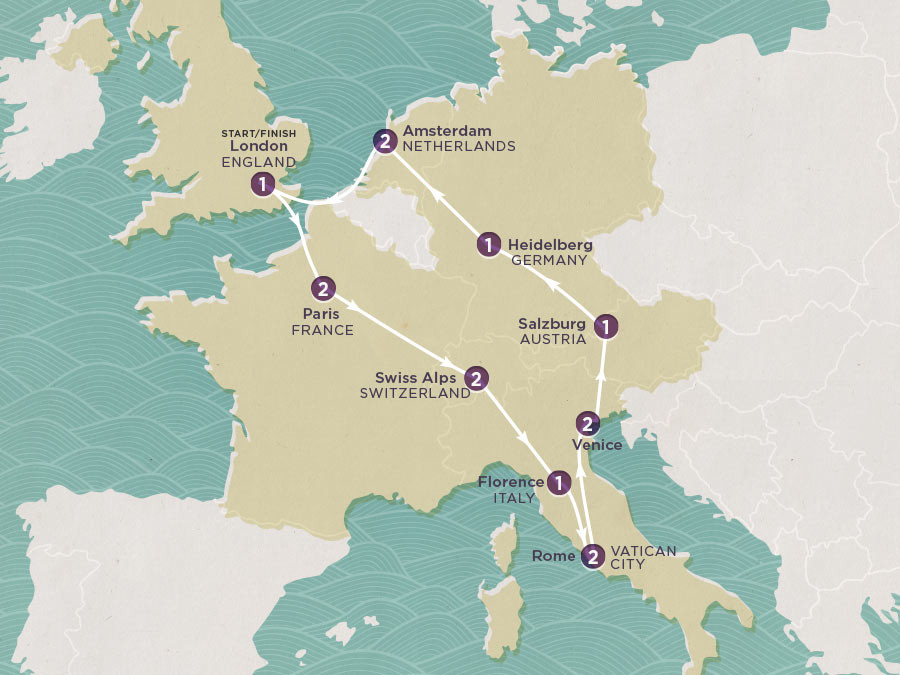 Play & Pause: Central Europe Highlights (Winter) map