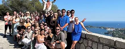 Topdeck Group on the cliffs of Croatia.