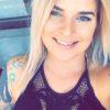Smiling blonde woman