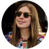 Smiling woman wearing sunglasses